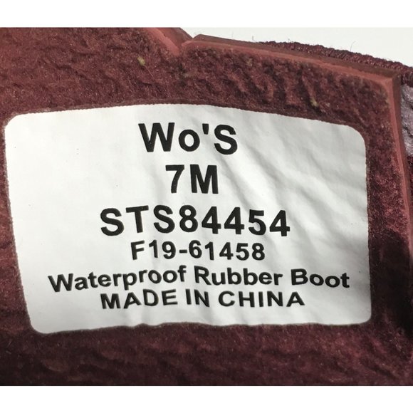 Sperry Oxblood Syren Cove Rubberized Chelsea Boot Size 7M - Picture 6 of 6